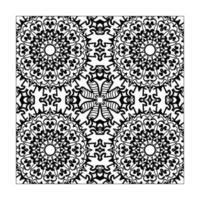 mandala de patrones sin fisuras adorno floral vector