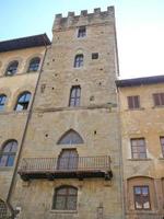 View of the Town of Arezzo in Tuscany, Italy - Piazza Grande squ photo