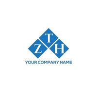 ZTH letter logo design on white background. ZTH creative initials letter logo concept. ZTH letter design. vector