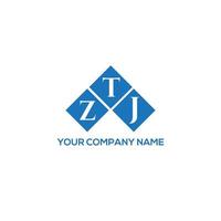 ZTJ letter logo design on white background. ZTJ creative initials letter logo concept. ZTJ letter design. vector