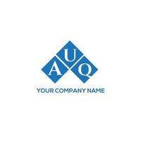 AUQ letter logo design on white background. AUQ creative initials letter logo concept. AUQ letter design. vector