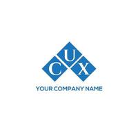 CUX letter logo design on white background. CUX creative initials letter logo concept. CUX letter design. vector