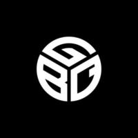 GBQ letter logo design on black background. GBQ creative initials letter logo concept. GBQ letter design. vector