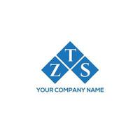 ZTS letter logo design on white background. ZTS creative initials letter logo concept. ZTS letter design. vector