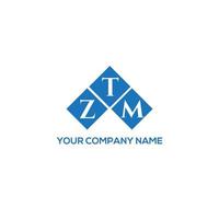 ZTM letter logo design on white background. ZTM creative initials letter logo concept. ZTM letter design. vector