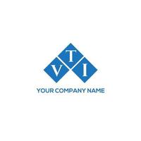 VTI letter logo design on white background. VTI creative initials letter logo concept. VTI letter design. vector