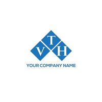 VTH creative initials letter logo concept. VTH letter design.VTH letter logo design on white background. VTH creative initials letter logo concept. VTH letter design. vector