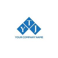 YTJ letter logo design on white background. YTJ creative initials letter logo concept. YTJ letter design. vector