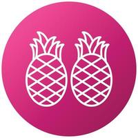 Pineapples Icon Style vector