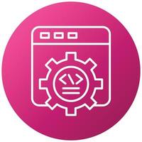 Web Development Icon Style vector