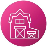 Barn Icon Style vector