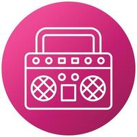 Boombox Icon Style vector