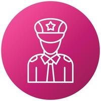 Police Officer Icon Style vector