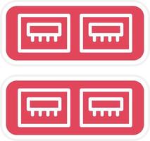 USB port Icon Style vector