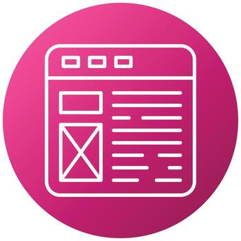 estilo de icono de diseño web vector