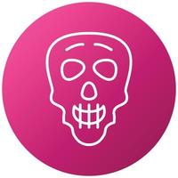 estilo de icono de calavera vector