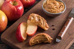 Peanut Butter on Apple Snack photo