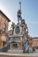 Piazza del Nettuno fountain in Bologna in Emilia Romagna in Ital photo