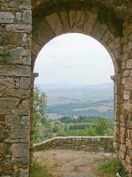 View of Vignoni in Tuscany, Italy photo