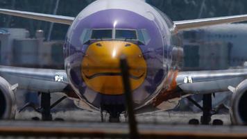 flugzeug dreht vor dem abflug die landebahn video