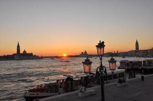 Sunset in Venice photo