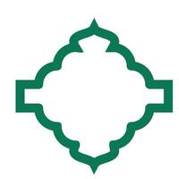 islamic frame elements vector