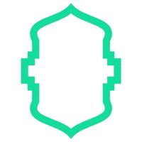 islamic frame elements vector
