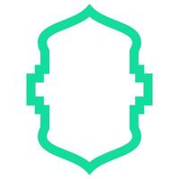 islamic frame elements vector