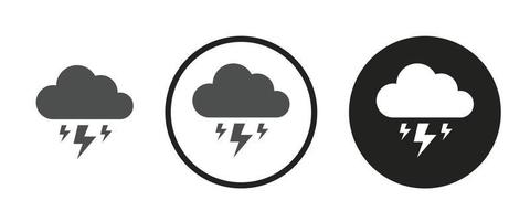 Lightning icon . web icon set .vector illustration vector