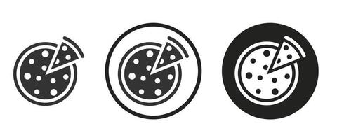 Pizza icon . web icon set .vector illustration vector