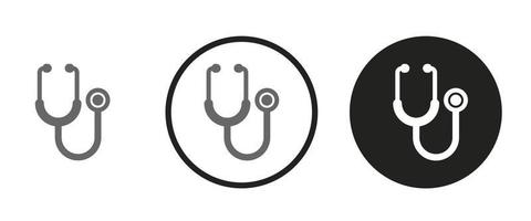 Stethoscope icon . web icon set . icons collection. Simple vector illustration.