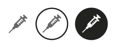 Syringe icon . web icon set . icons collection. Simple vector illustration.