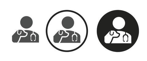 Veterinarian icon . web icon set . icons collection. Simple vector illustration.