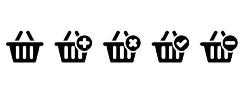 basket icon . web icon set . icons collection. Simple vector illustration.