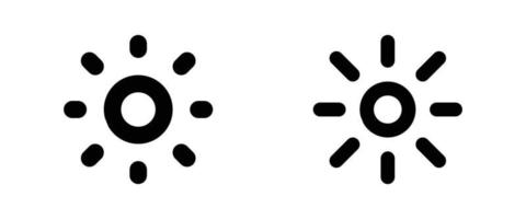 brightness icon . web icon set . icons collection. Simple vector illustration.