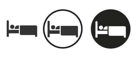 Sleep icon . web icon set .vector illustration vector