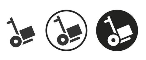 Trolley icon . web icon set . icons collection. Simple vector illustration.
