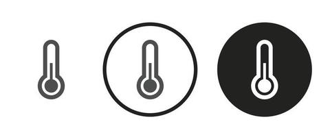 Thermometer icon . web icon set . icons collection. Simple vector illustration.