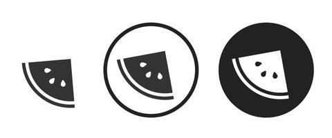 Watermelon icon . web icon set . icons collection. Simple vector illustration.