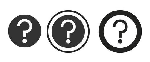 question icon . web icon set . icons collection. Simple vector illustration.