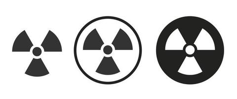 radiation area icon . web icon set . icons collection. Simple vector illustration.