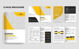 Minimal business proposal template or Company brochure vector