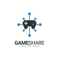 Game Share Logo Design Template vector