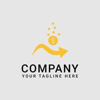 Simple Logo Design That Is Suitable for Investment vector