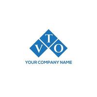 VTO letter logo design on white background. VTO creative initials letter logo concept. VTO letter design. vector