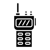 icono de glifo de walkie talkie vector