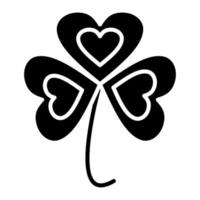 Clover Glyph Icon vector