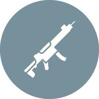 Machine Gun Glyph Icon vector