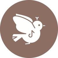 Spring Birds Glyph Icon vector