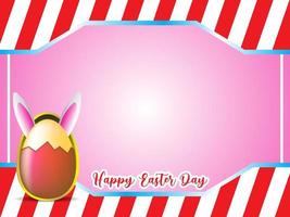 Happy Easter day copy space background vector